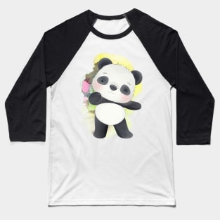 Hello I am Cute Panda - Adorable Panda - Kawaii Panda Baseball T-Shirt